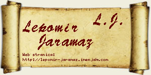 Lepomir Jaramaz vizit kartica